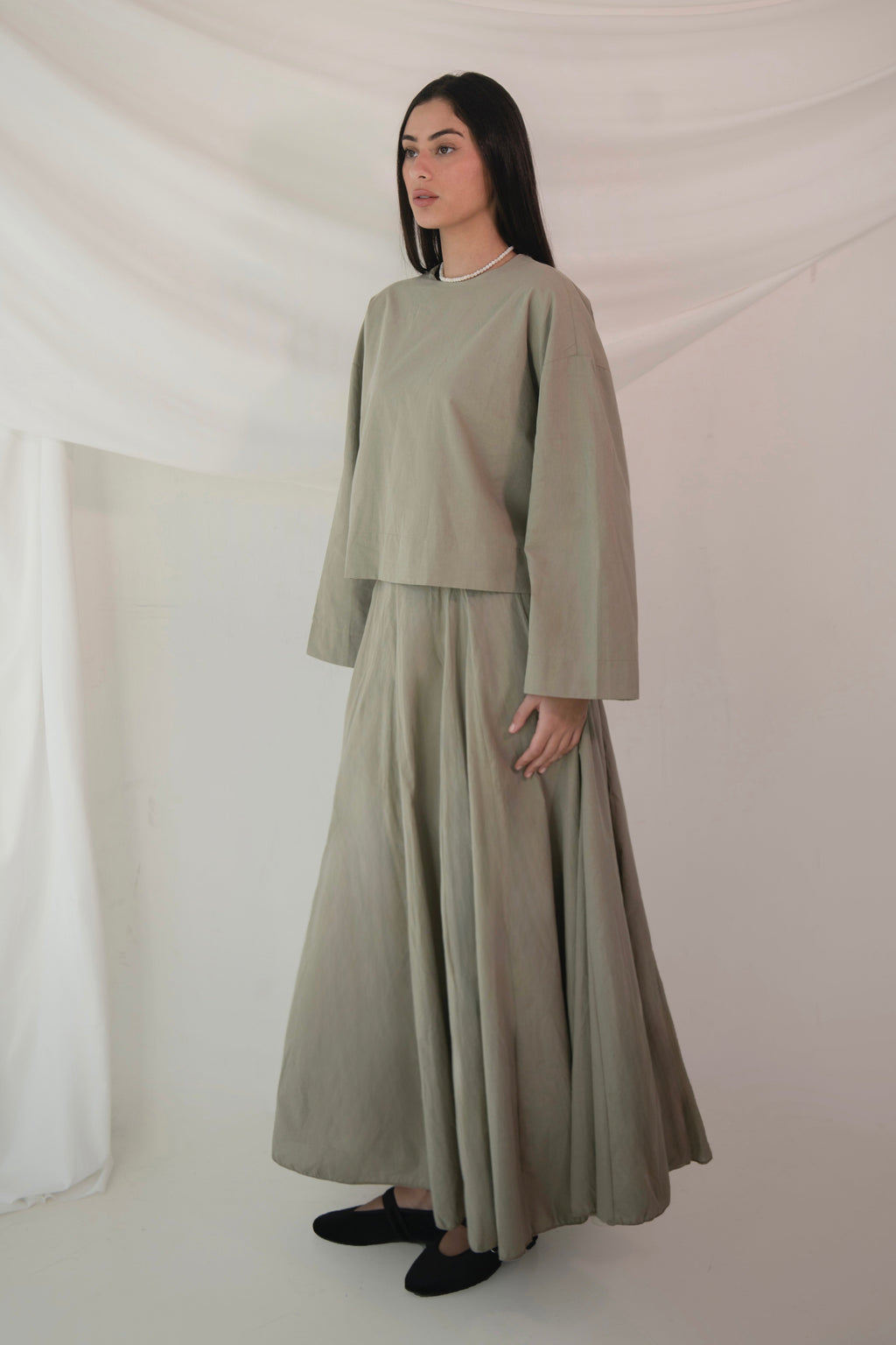 Raya Set- Soft Olive Green