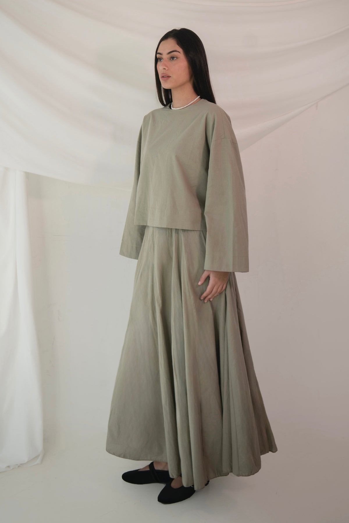 Raya Set- Soft Olive Green