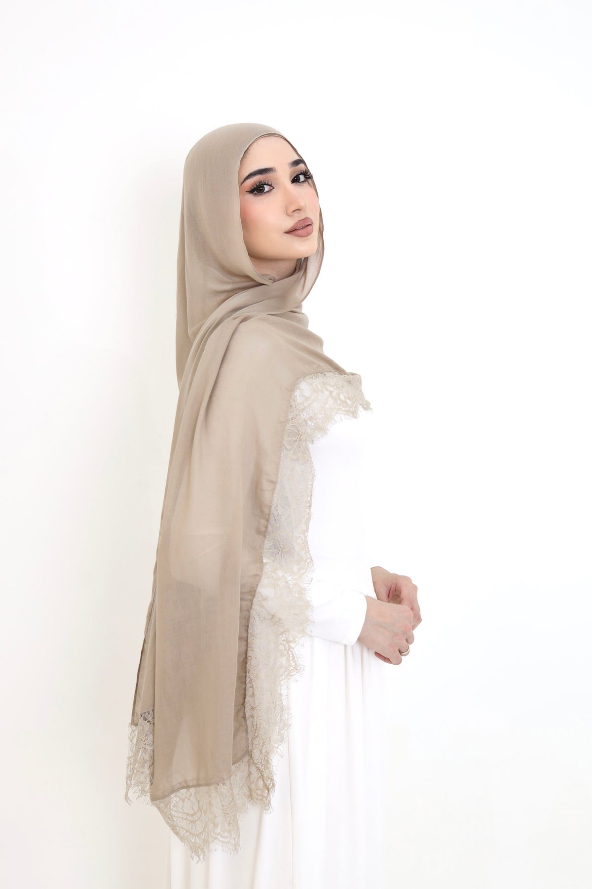 Lace Modal- Latte