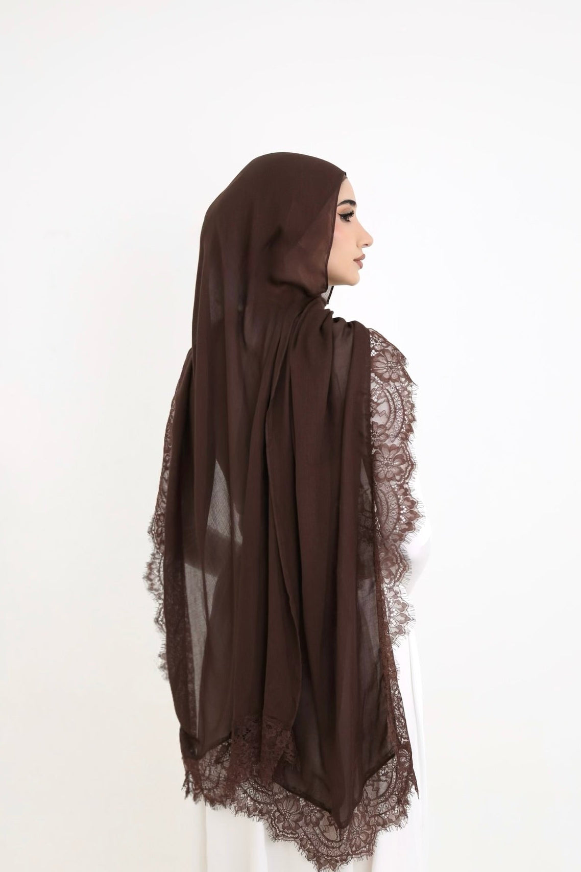 Lace Modal- Chocolate Brown