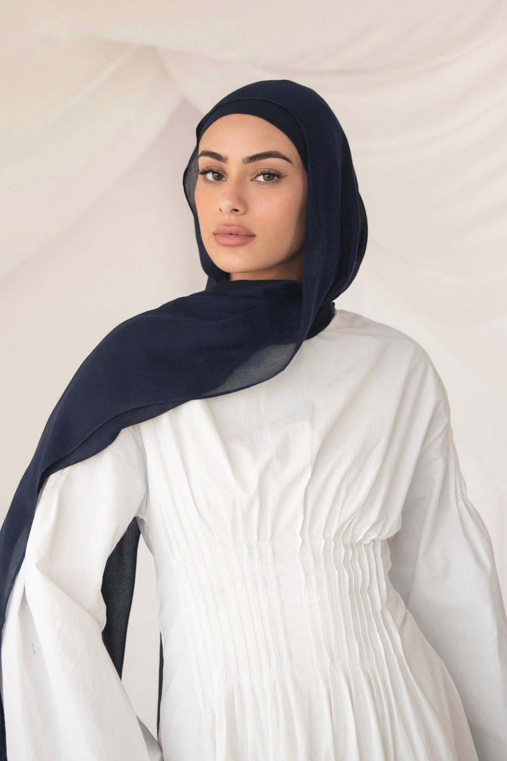 Modal Hijab- Navy blue