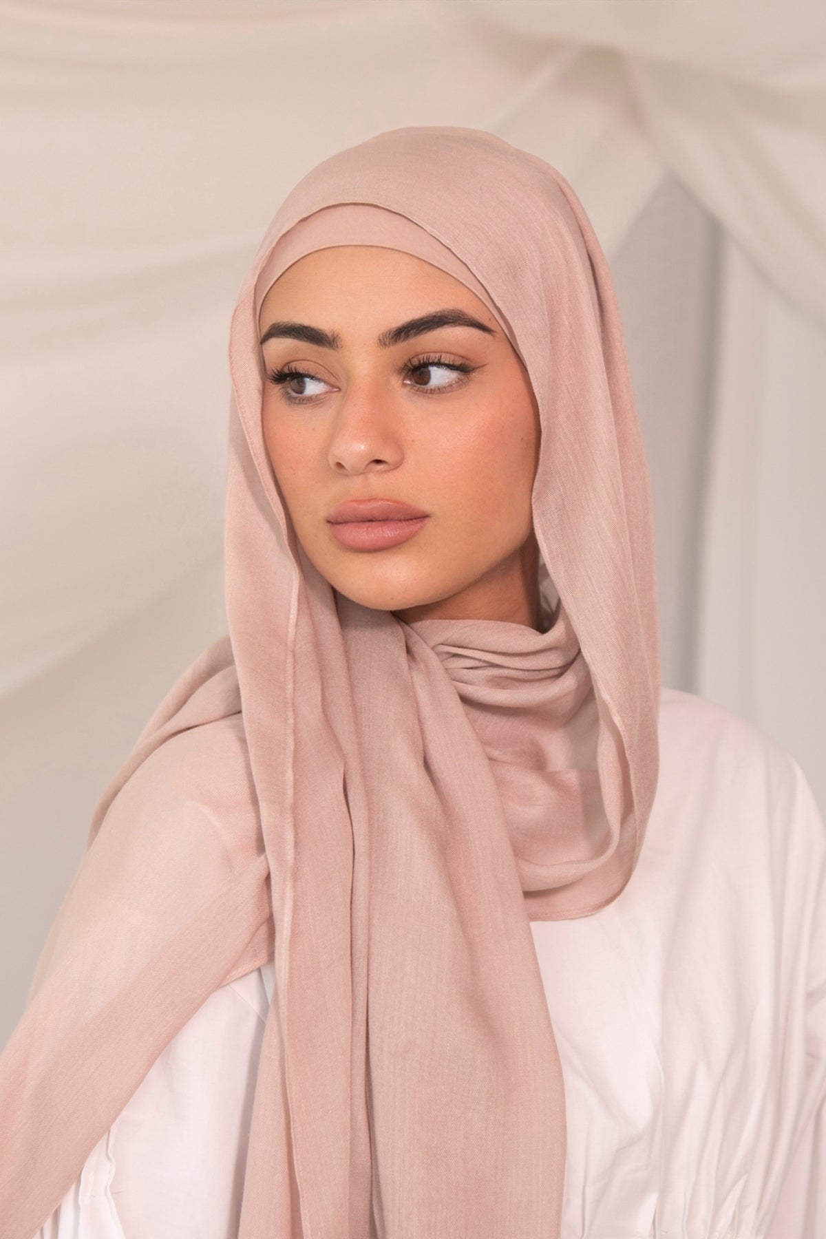 Modal Hijab- Nude Blush