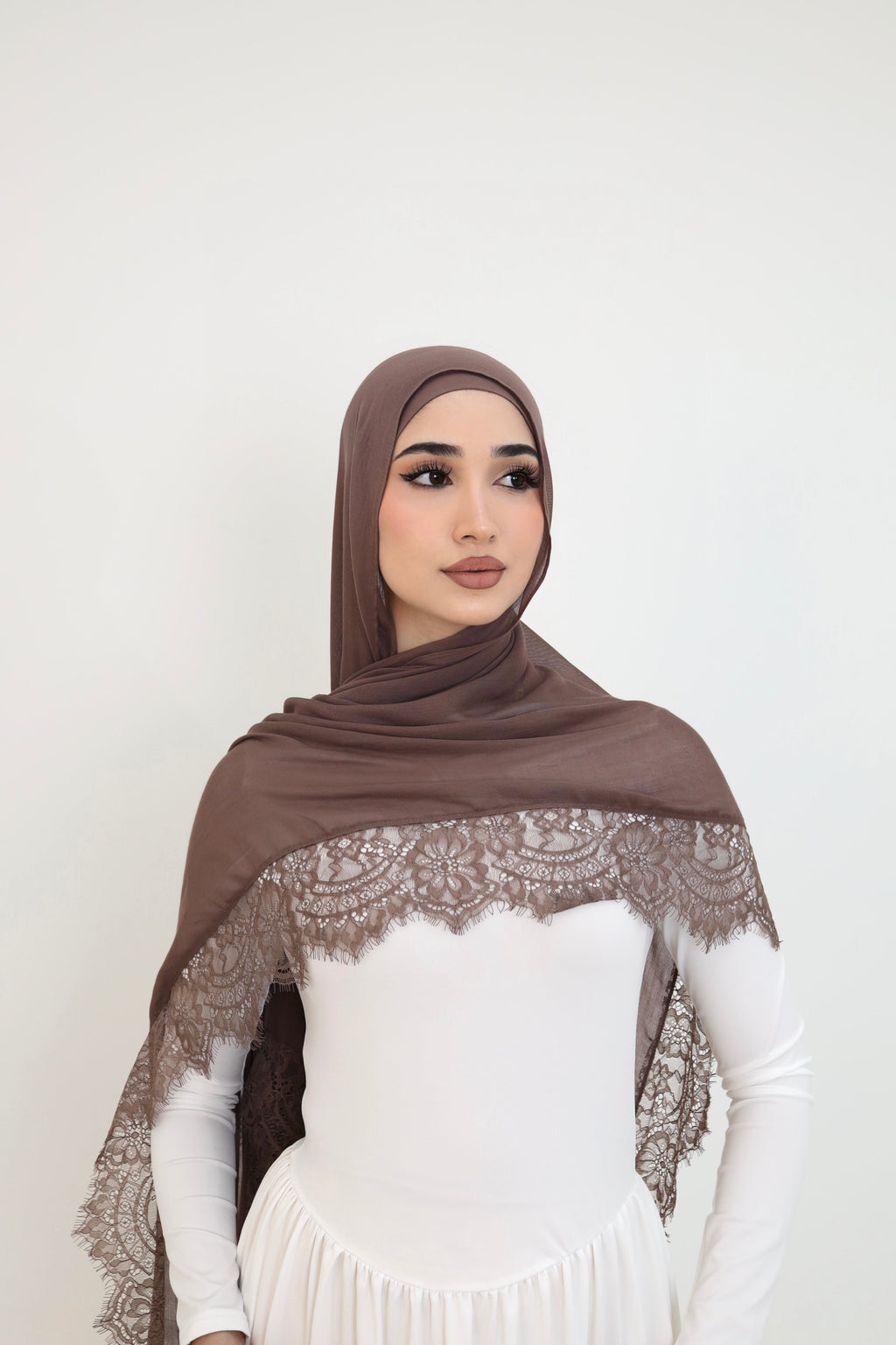 Lace Modal- Deep Taupe