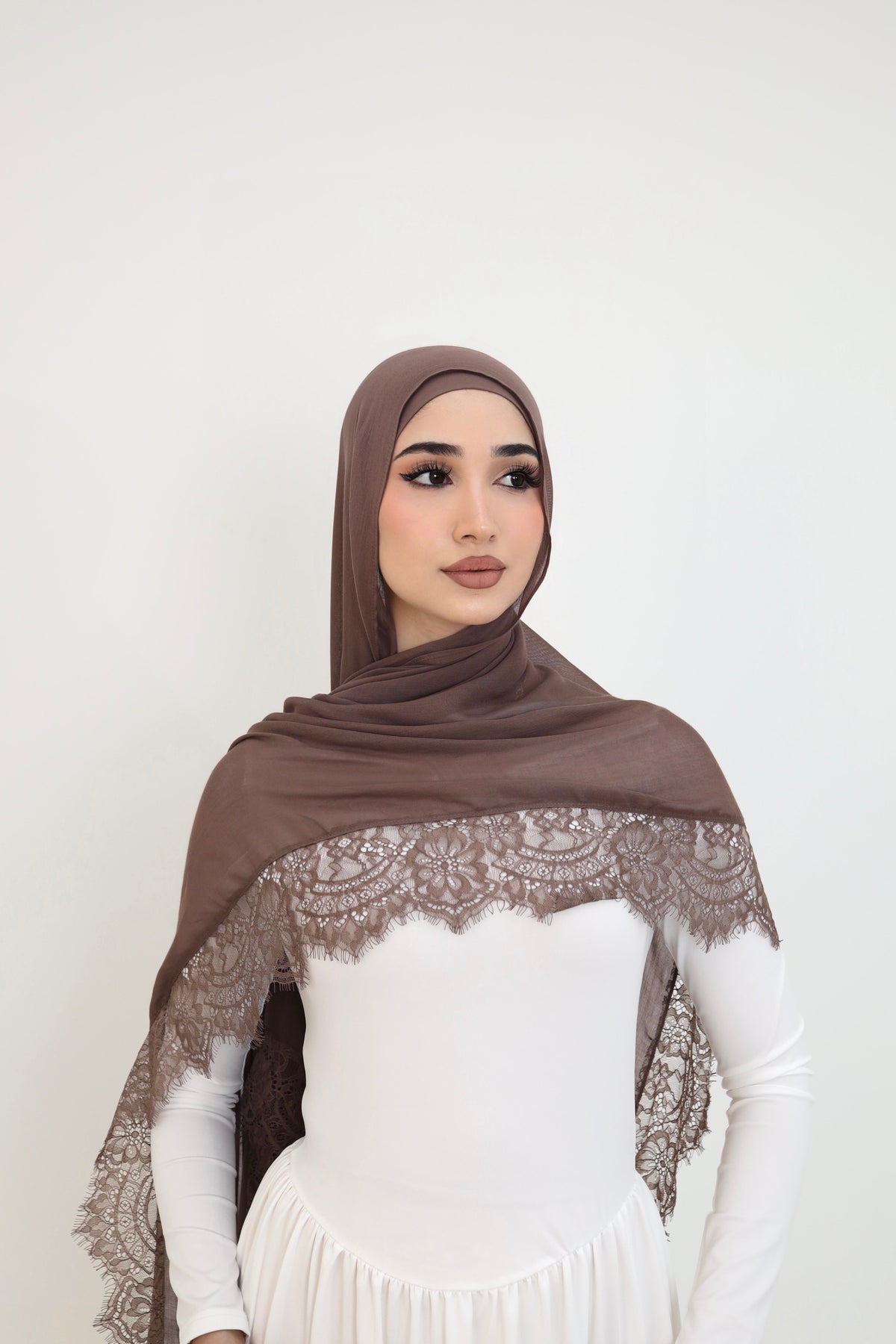 Lace Modal- Deep Taupe