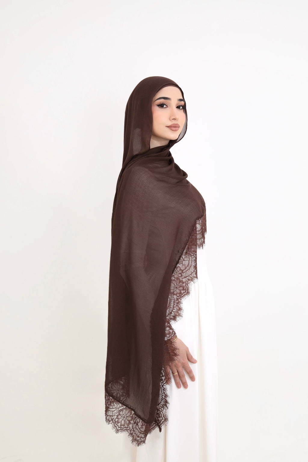 Lace Modal- Chocolate Brown