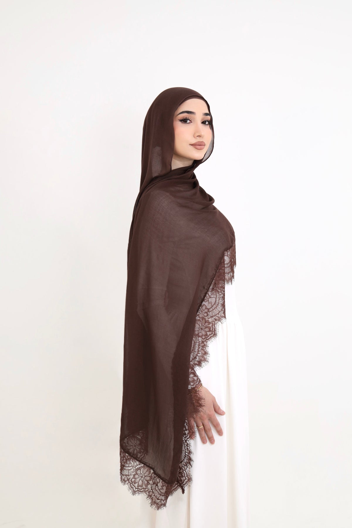 Lace Modal- Chocolate Brown