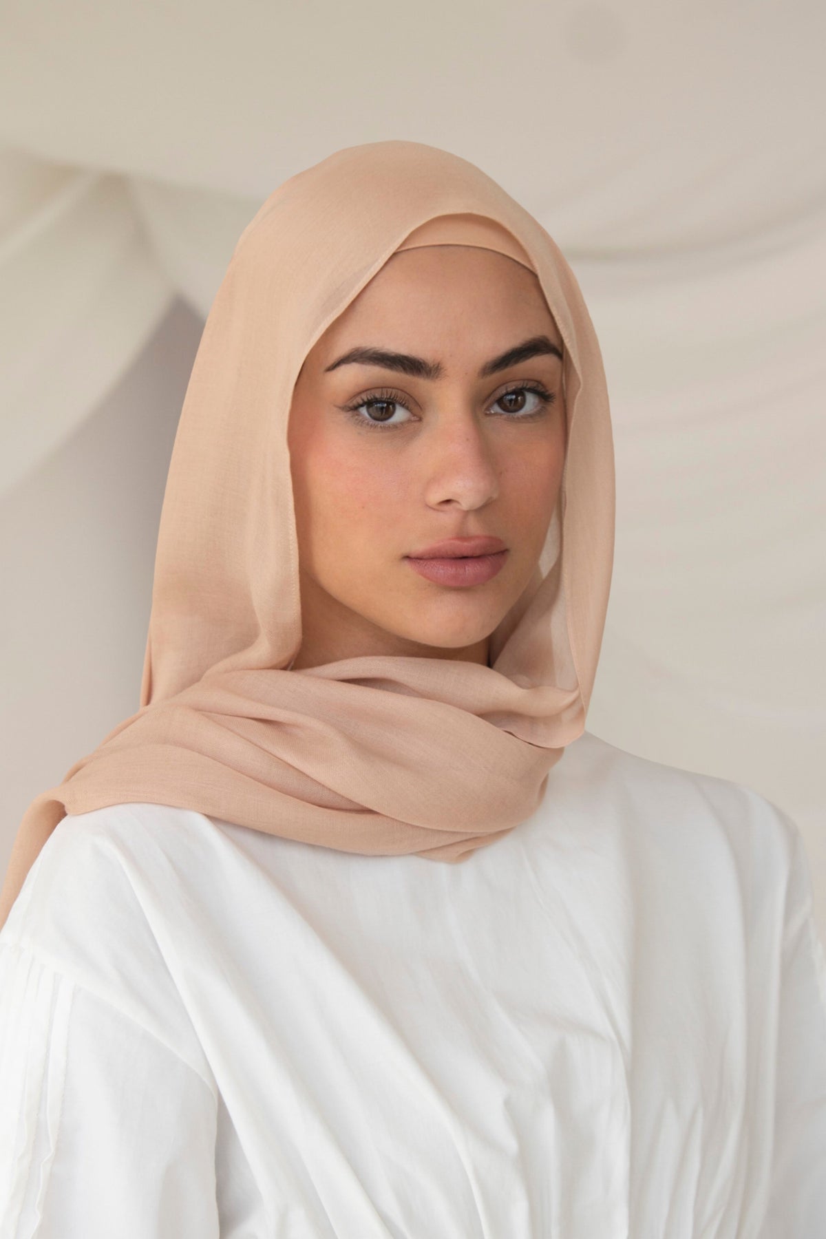 Modal Hijab- Peachy Nude
