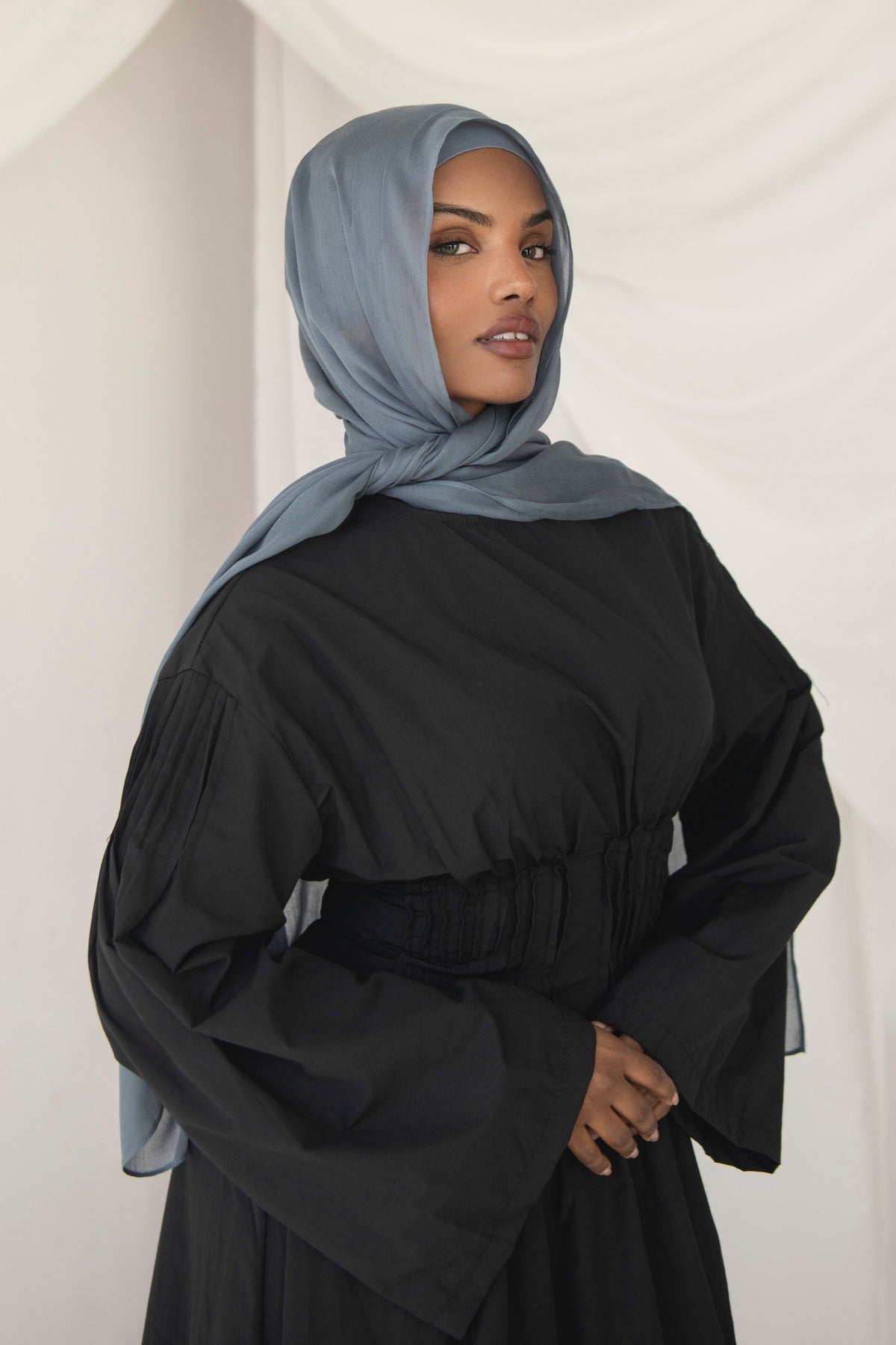 Modal Hijab - Greyish Blue