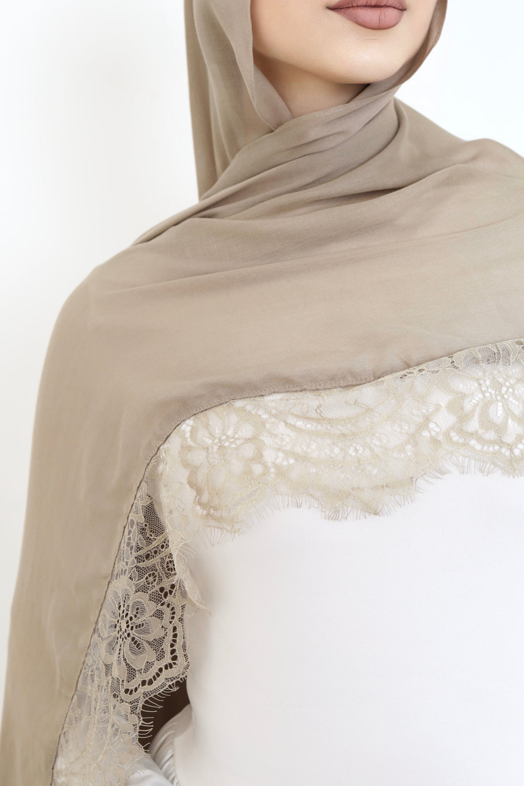 Lace Modal- Latte