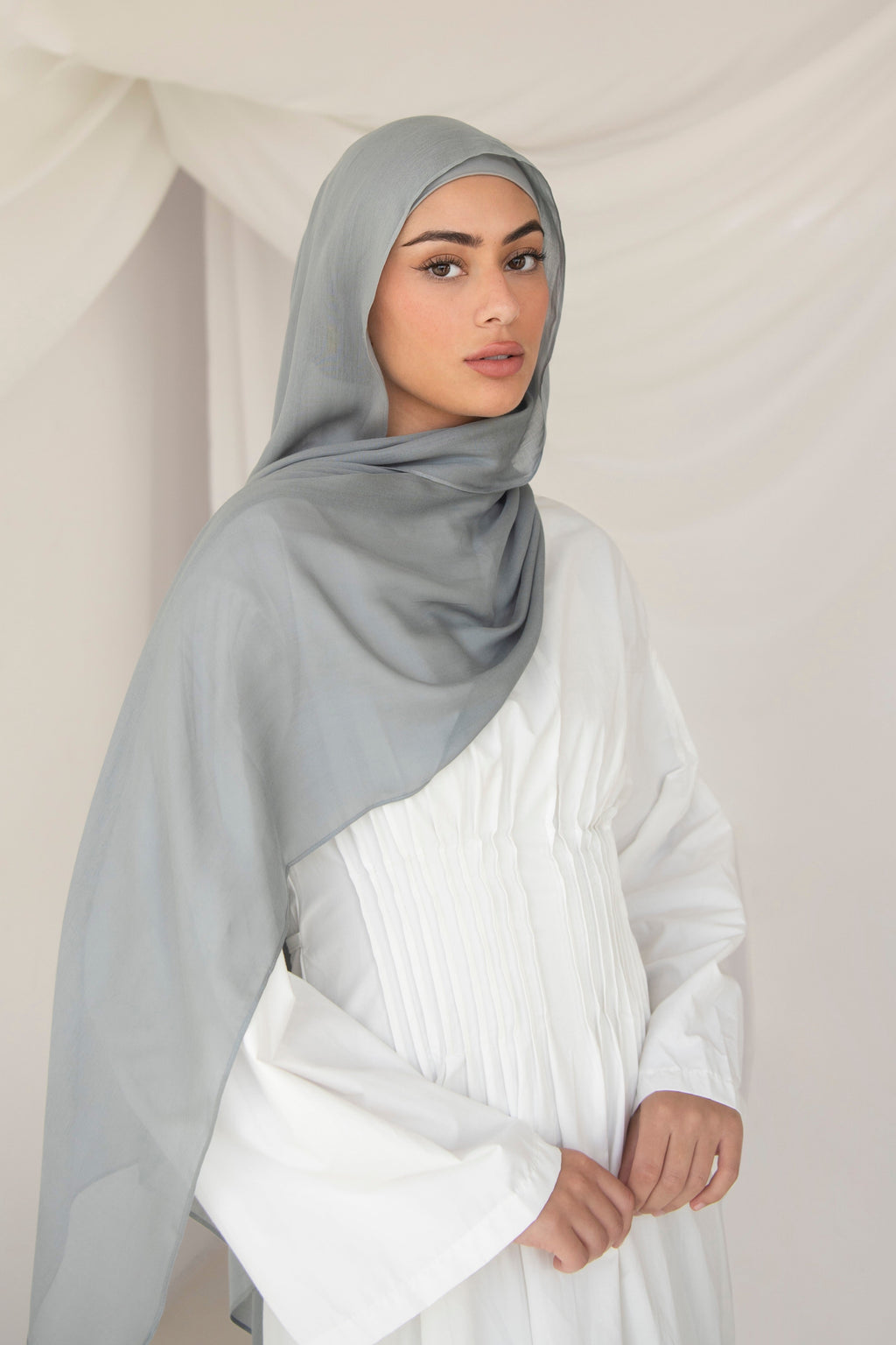 Modal Hijab- Cloud Grey