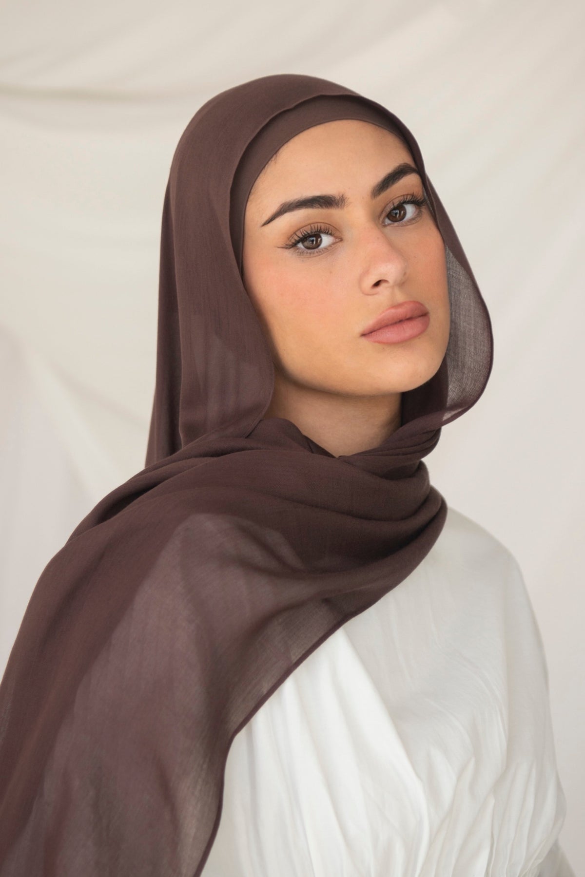 Modal Hijab- Chocolate Brown