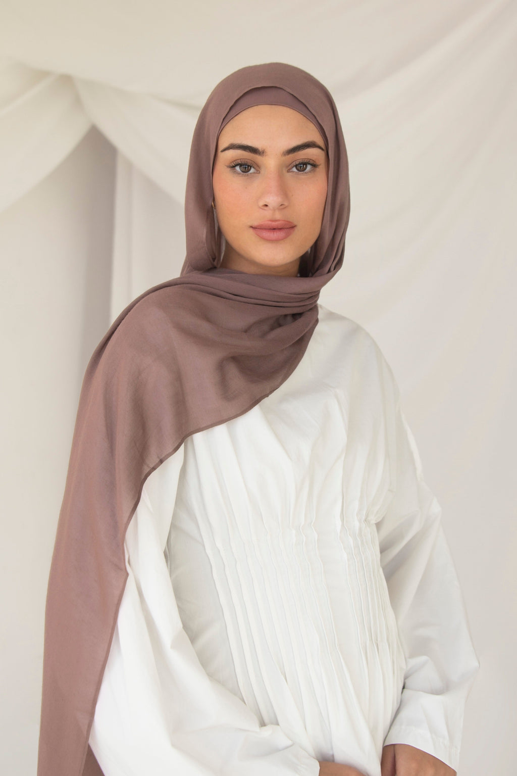 Modal Hijab- Deep Taupe