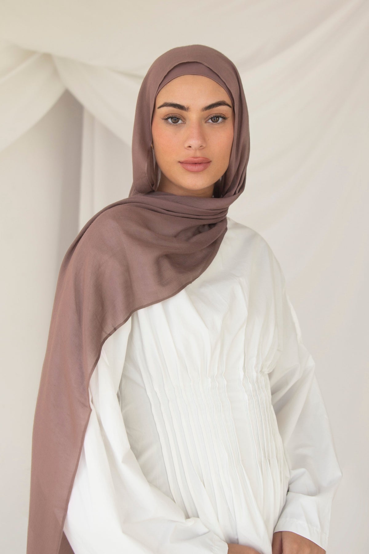 Modal Hijab- Deep Taupe