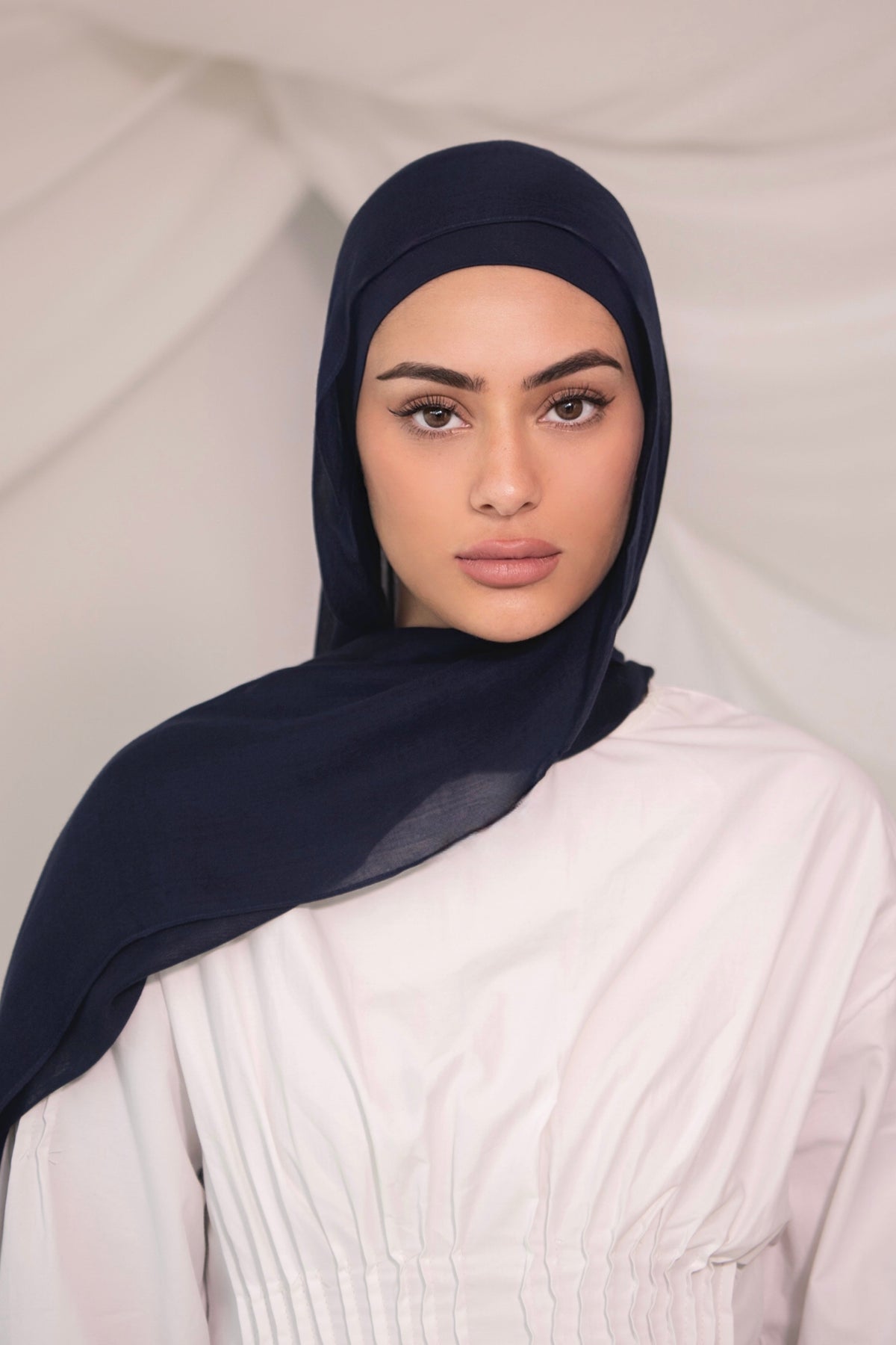 Modal Hijab- Navy blue