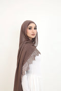 Lace Modal- Deep Taupe