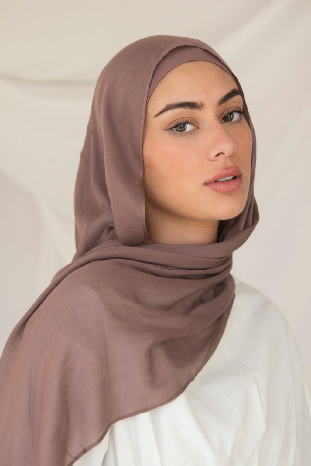 Modal Hijab- Deep Taupe