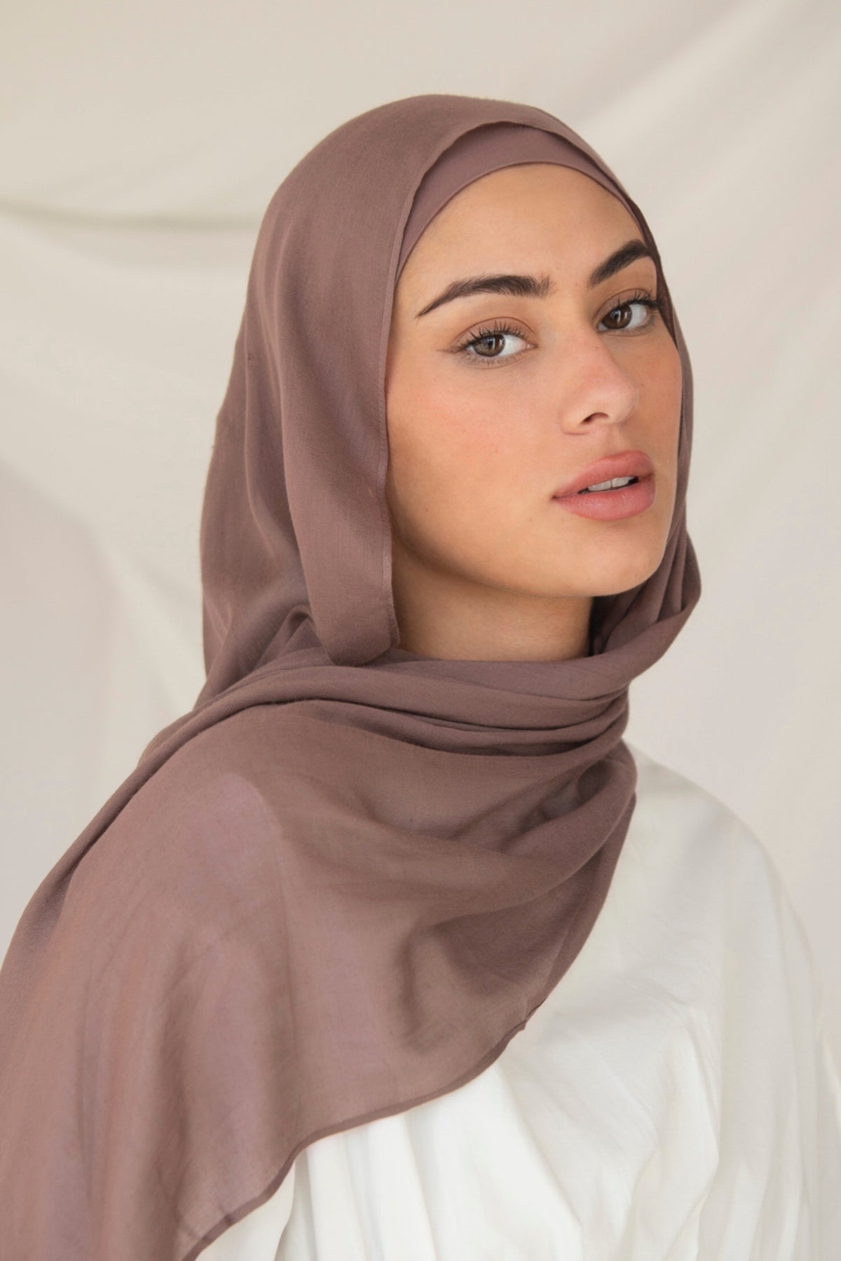 Modal Hijab- Deep Taupe