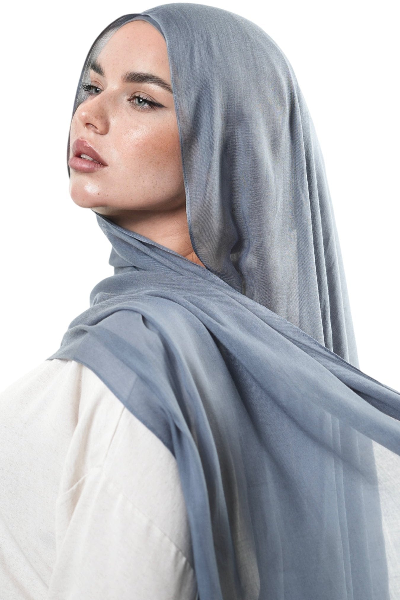 Modal Hijab - Greyish Blue
